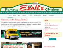 Tablet Screenshot of ezellschicken.com